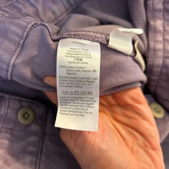 Madewell Purple Jumpsuit with Long Sleeves and Relaxed Fit - Picture 9 of 9